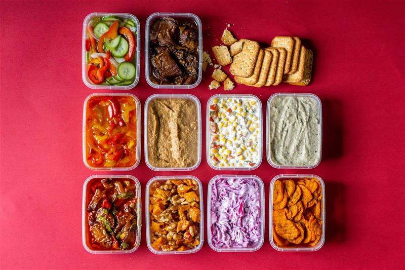 10 Assorted Salads and Dips